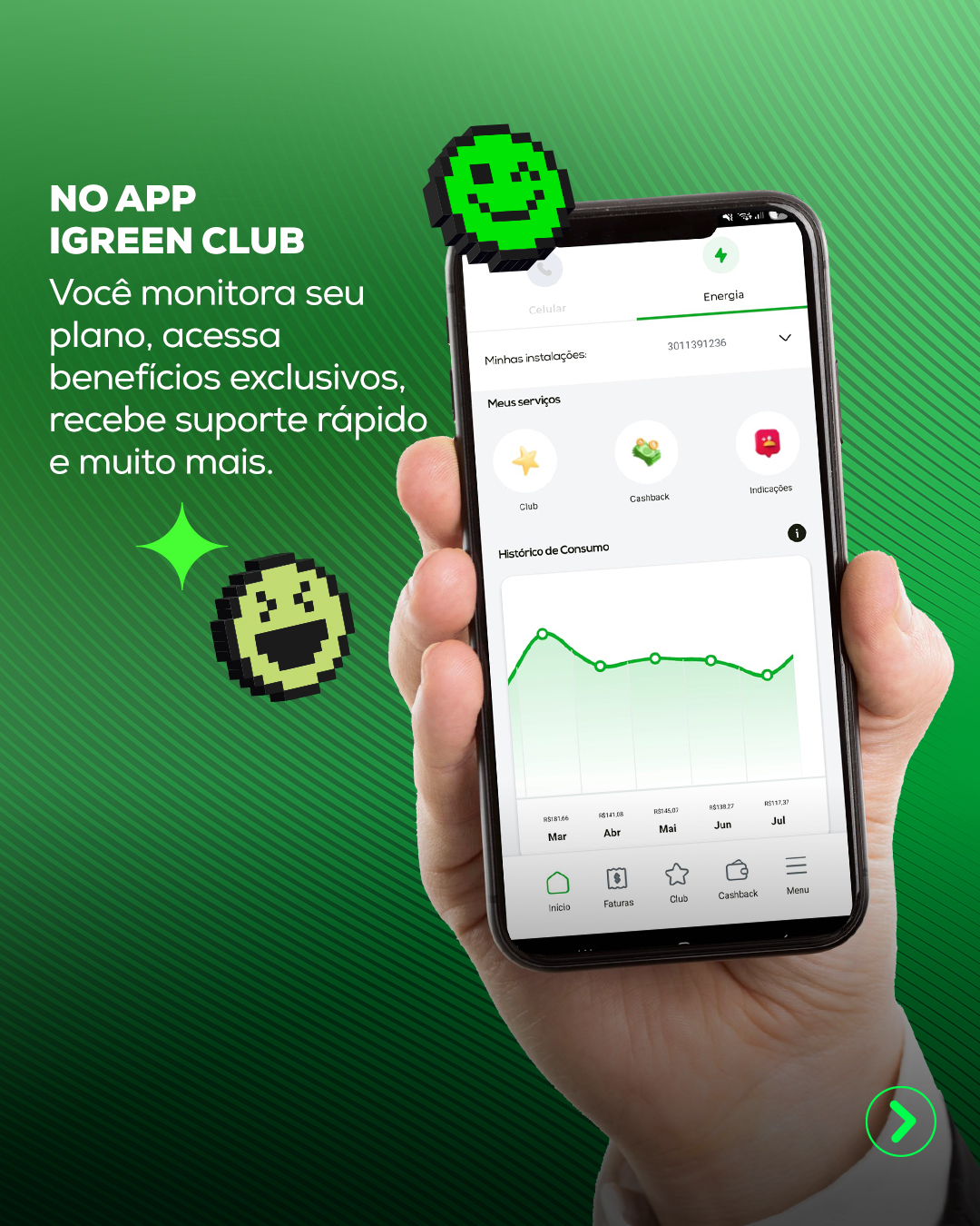 Tudo no seu bolso, no app oficial